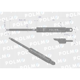Stoglangio pavara l max 200mm 3901826m90p masė