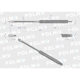Priekinio stiklo pavara l max 356mm ca287636p turi