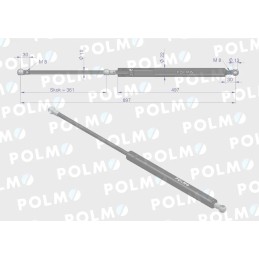Pavara l max 897mm 5016579m1p massey ferguson p