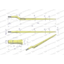 Universalus krautuvas zl 800 mm, Waryn apvalus