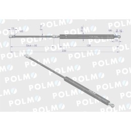 Durų pavara l max 239mm 4428680p deutz huerlima
