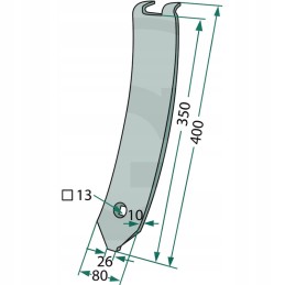 Delta flex 10mm ražienų kultivatorius