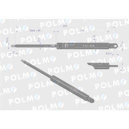 Galinio stoglangio lango pavara l max 243 5mm a