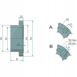 PVC klijuota apykakle d1 75mm d2 139 5 144m