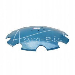 Dantyta plokštė 560, storis 4mm, 6 skylės, 120 mm r