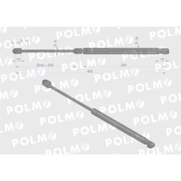 Priekinio stiklo pavara l max 490mm 82022474p cas