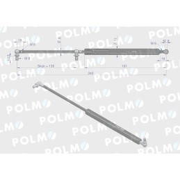 Durų pavara l max 340mm 65499073 dieteg polmo
