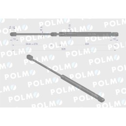 Priekinio stiklo pavara l max 629mm 770004706000