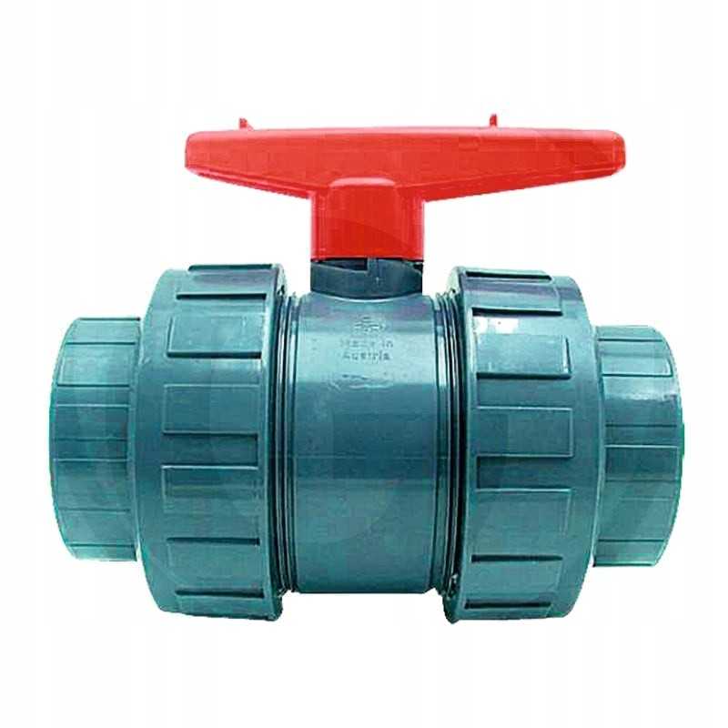 PVC rutulinis vožtuvas 25mm dn 20 darbinis slėgis 10