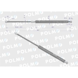 Pavara l max 897mm 5016579m1p massey ferguson p