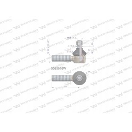 Vairo jungtis 100mm m22x1 5 l 5085076 waryn