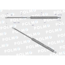 Priekinio stiklo pavara l max 490mm ca4818qsp ca