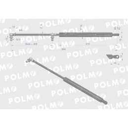 Priekinio stiklo pavara l max 696mm 222114a0p ca