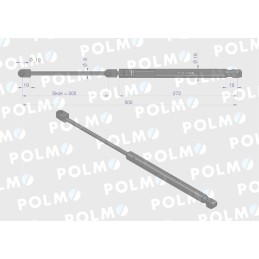 Priekinio stiklo pavara l max 506mm ca592285p fe
