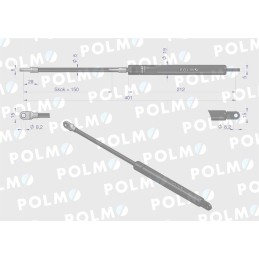 Variklio gaubto pavara l max 400mm 1531489c0p cas