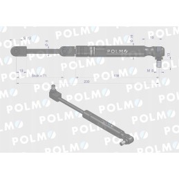 Durų pavara l max 230mm 3902121m1p massey ferg