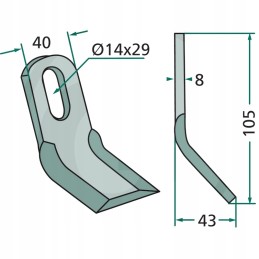 Noz y 8mm 43mm 14x29mm 40mm 105mm Ferri Howard ors