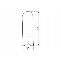 1738050020n sijos dangtis 310x100 mm
