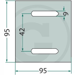 Sunkus grandiklis 95x95x42mm 9mm m27100539r 27