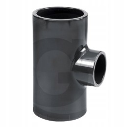 Tee su redukcija, 3x PVC klijuota jungtis, OE90