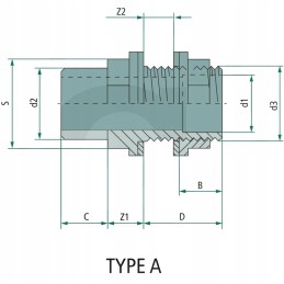 PVC bako jungtis u 25 32mm 1 su mova
