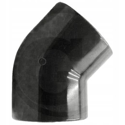Alkūnė 45 PVC su 2x klijuota jungtimi dn 25