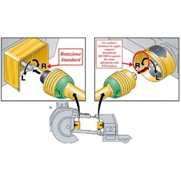 Kardaninis velenas t40 l 1010 mm vienpusė sankaba