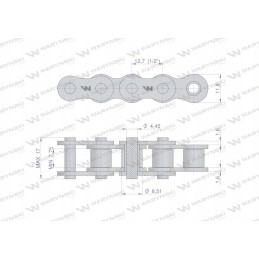 Ritininė grandinėlė 08b 1 138ps rinkimo stalui