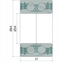 Guolis oe 64 x 34 x b37 oro sėjamoji