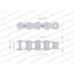 Ritininė grandinėlė 12b 1 144pz r1 3 4 adapteris a1h