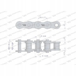Ritininė grandinė 16b 1 58pz r1 1 barstymo adapteris