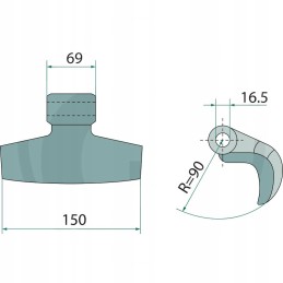 Plaktukas smogtuvas 150 mm