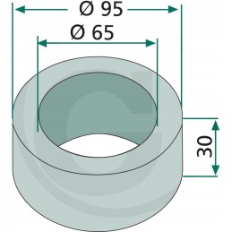 Atstumas apvaliems velenams 30 mm gg 20