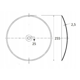 Lygus akėčių diskas 255x2 5 mm