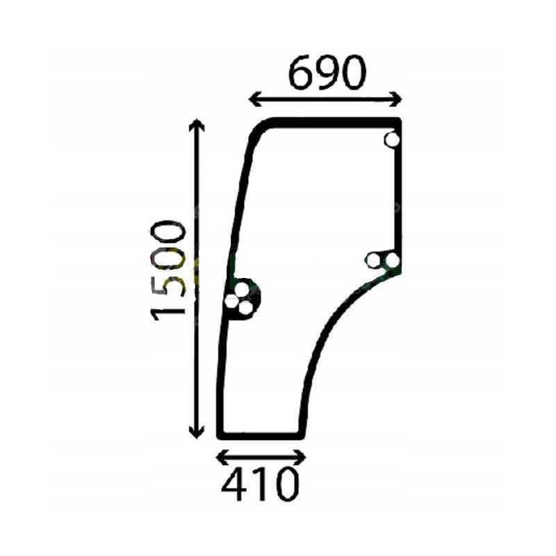 Kairiųjų durų langas new holland t4 case jx 48192597