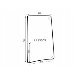 Dešiniojo šoninio lango john deere i versija l113305