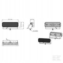 LED darbo lempa LED prožektorius 3960 lm LA10049