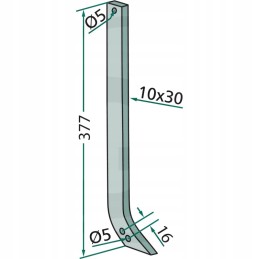 Nugriebta galvutė 30x10mm