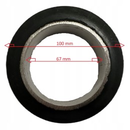 Ekskavatoriaus guminis ritininis žiedas mažesnis fi 100mm