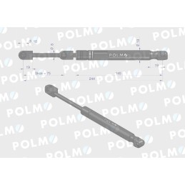 Durų pavara l max 245mm al110629p john deere p