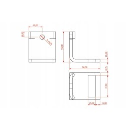 Cp301 dantų laikiklis 70x12mm rėmas 60x60mm