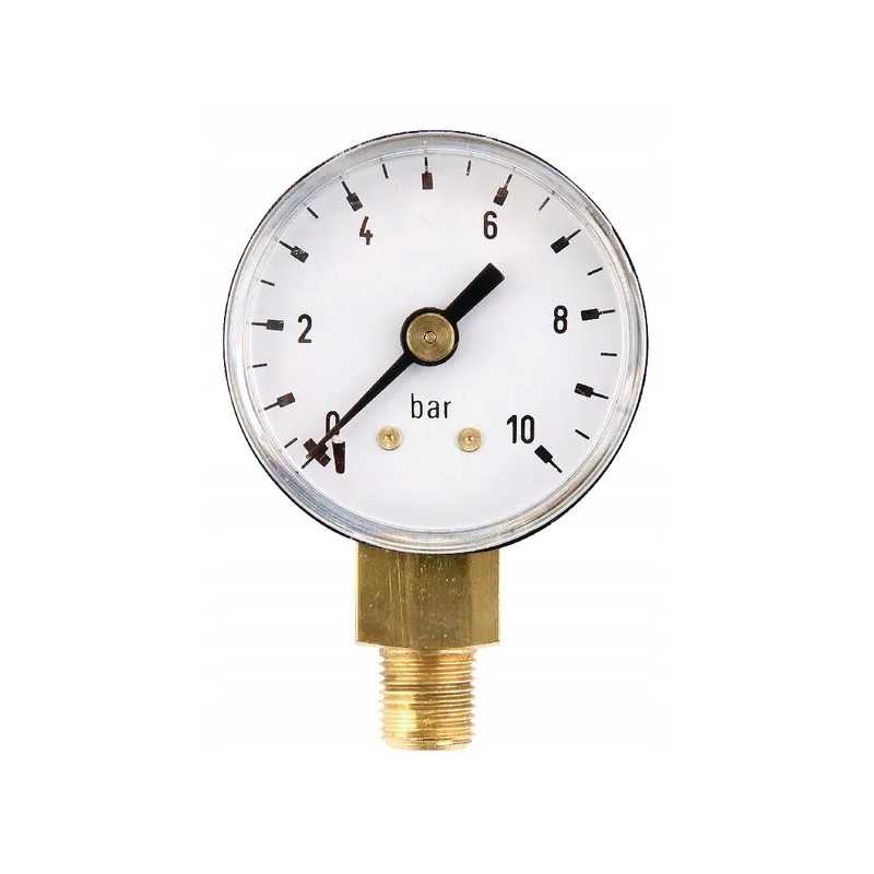 Slėgio matuoklis oe63mm mav 1 0bar apatinė jungtis