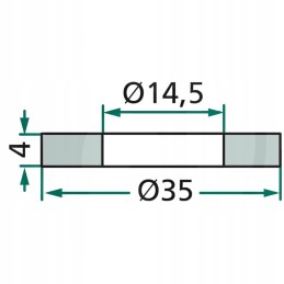 Tarpiklis 14 5 x 35 x 4 mm agromec