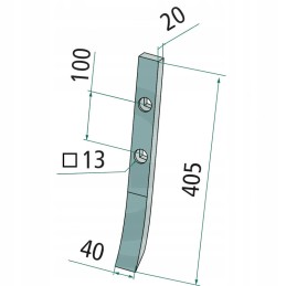 Cooper's kalto dalis 40 x 405 x 20 mm