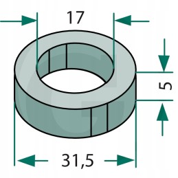 Rousseau mulčeris 17x31 5x5mm