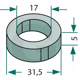 Rousseau mulčeris 17x31 5x5mm