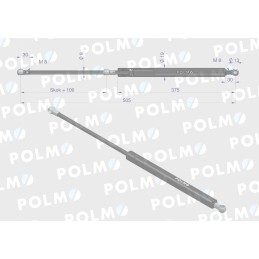 Durų pavara l max 505mm 4403123p deutz polmo