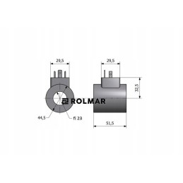 Solenoidinio vožtuvo skirstytuvo ritė dvs6 50l dvs6 50l