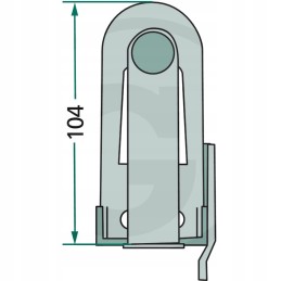 Vidinis guolis 27 5 mm rotacinėms akėčioms
