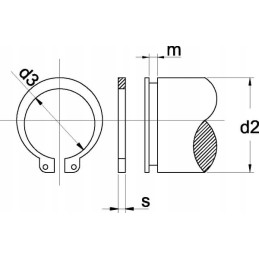 Išorinis laikantis žiedas 85x3mm 10 vnt 4718